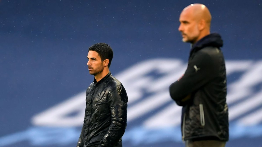 Mano a mano entre Arteta y Guardiola