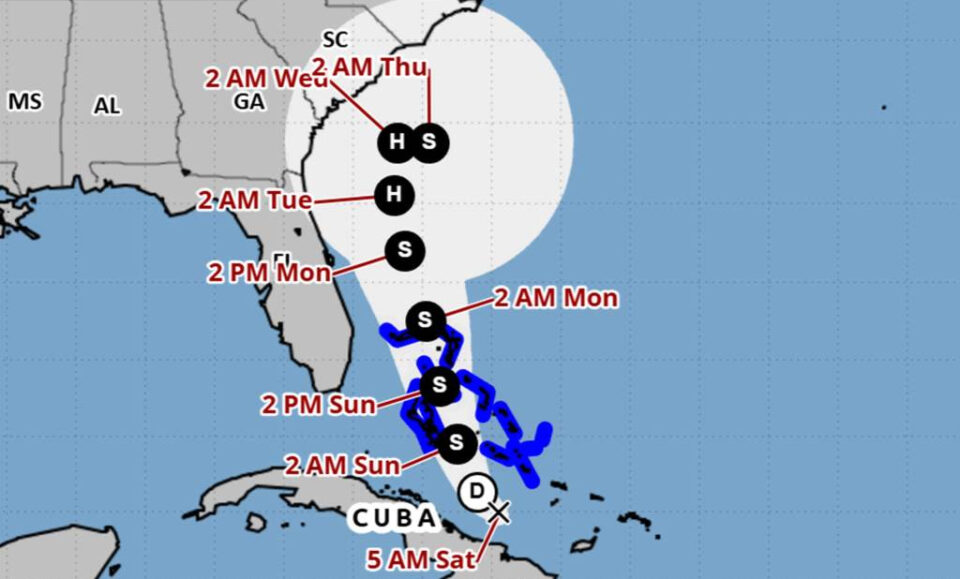 Tormenta tropical Imelda pronóstico puede amenazar partes de Florida mientras el huracán Humberto intensifica