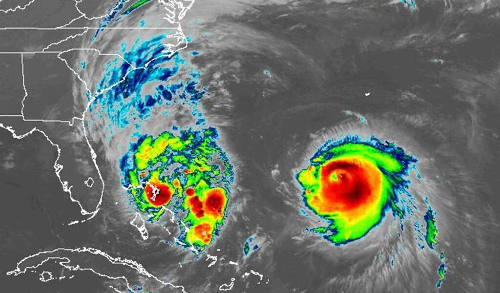 Florida Costa Sentimiento Efectos de la creciente tormenta tropical Imelda