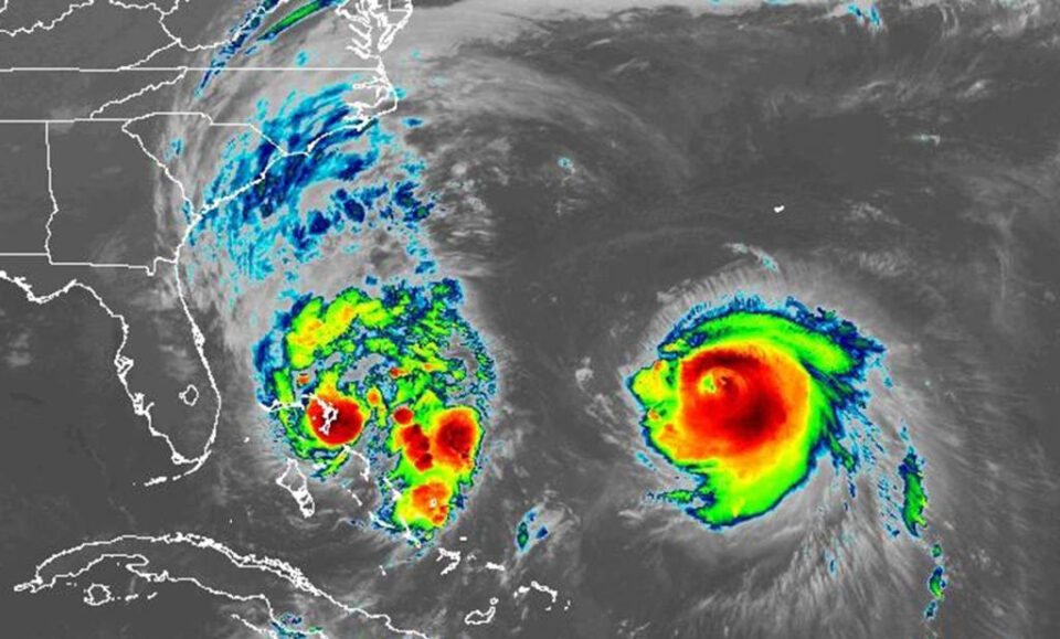Florida Costa Sentimiento Efectos de la creciente tormenta tropical Imelda