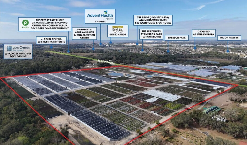APOPKA Greenlights Desarrollo residencial para la propiedad de DeWar Nurseries