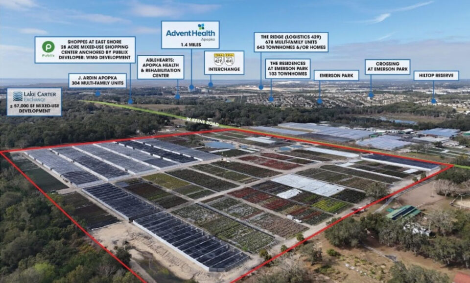 APOPKA Greenlights Desarrollo residencial para la propiedad de DeWar Nurseries