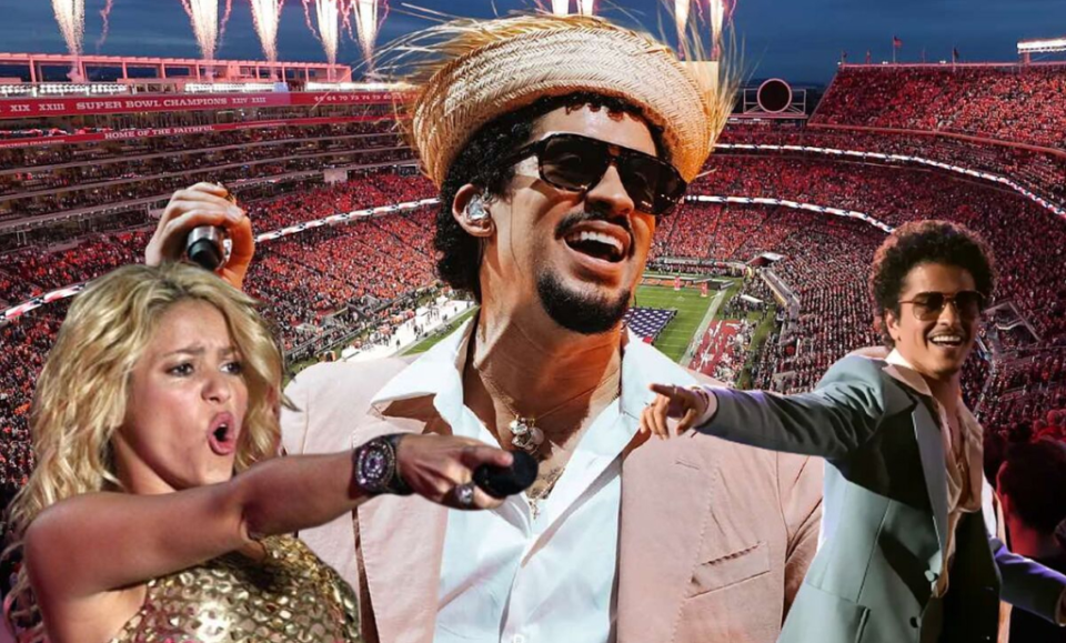 Bad Bunny en el Super Bowl 2026: Shakira y Bruno Mars celebran llegada del Conejo Malo al show de medio tiempo