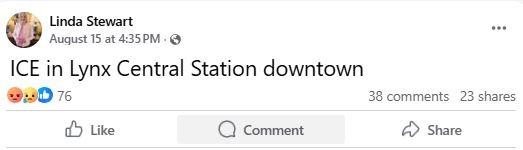 La ex senadora estatal Linda Stewart está bajo escrutinio de esta publicación de Facebook del 15 de agosto.