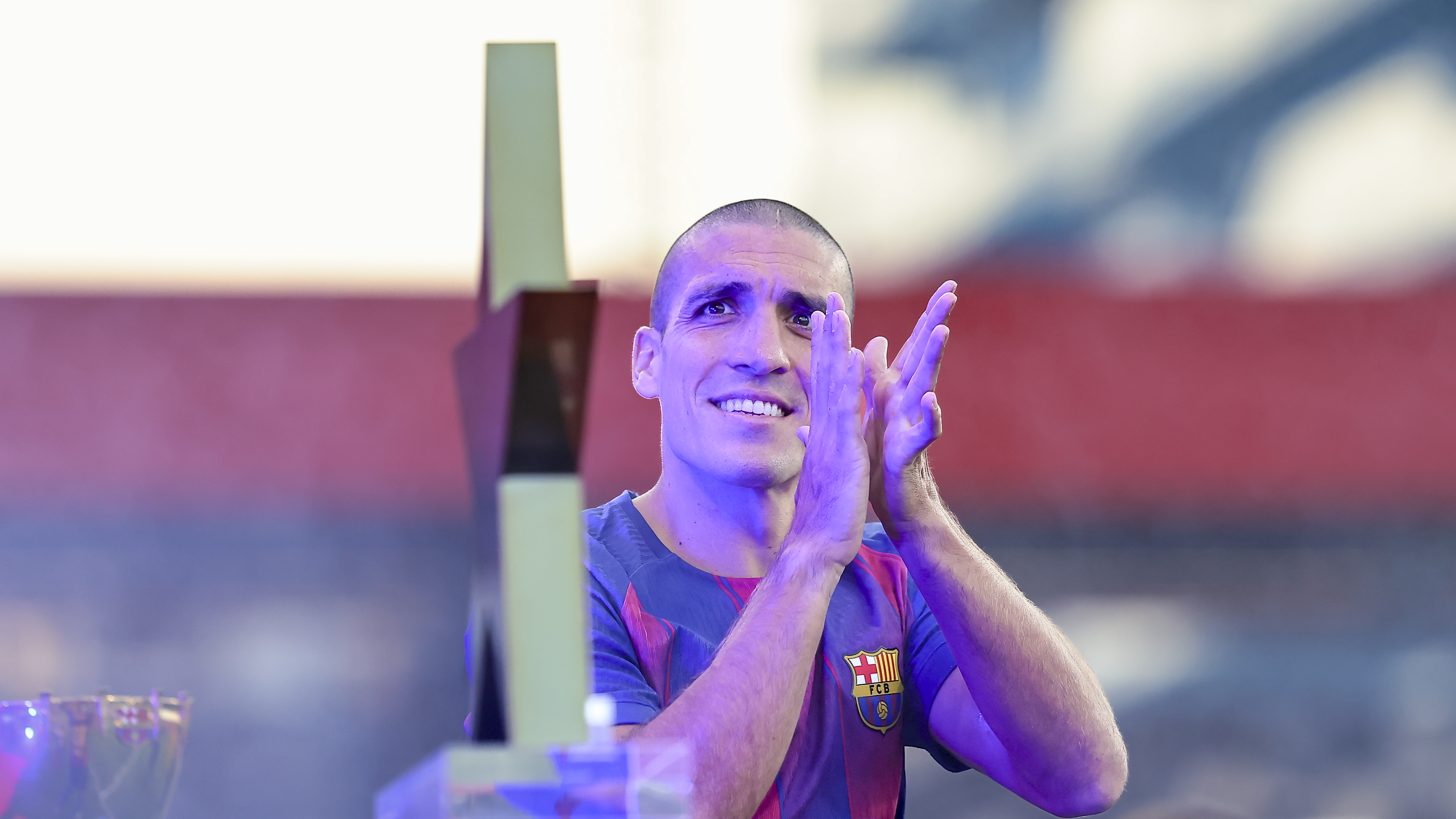 10/08/2025 TROFEU JOAN GAMPER. 
PARTIDO ENTRE EL FC BARCELONA Y EL COMO 1907 EN EL ESTADI JOHAN CRUYFF DE SANT JOAN DESPI. 
ORIOL ROMEU (18) FC BARCELONA

