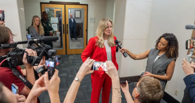 La fiscal Georgia Cappleman se dirigió a los medios el jueves después de que un jurado declarara culpable a Donna Adelson del asesinato de Dan Markel.