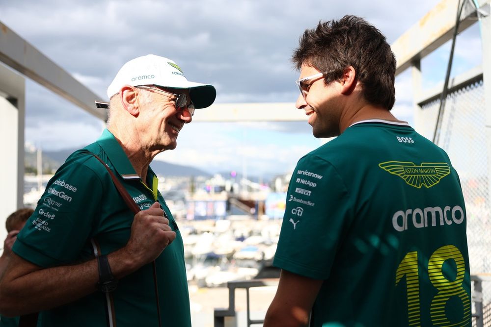 Lance Stroll, Aston Martin Racing, Adrian Newey, Chief Technical Officer of Aston Martin F1