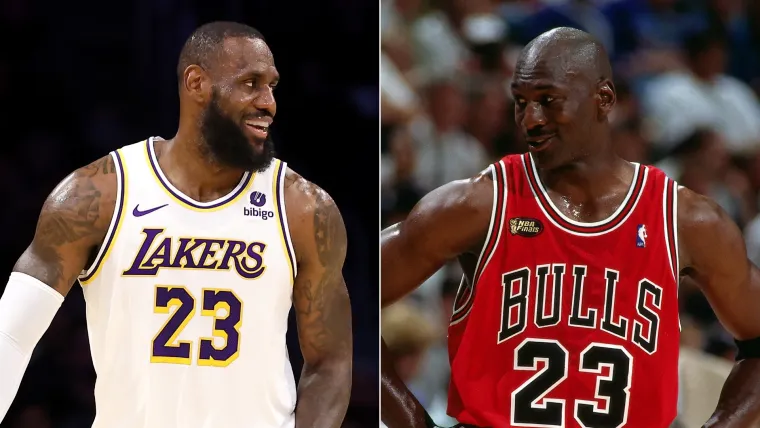 LeBron James y Michael Jordan