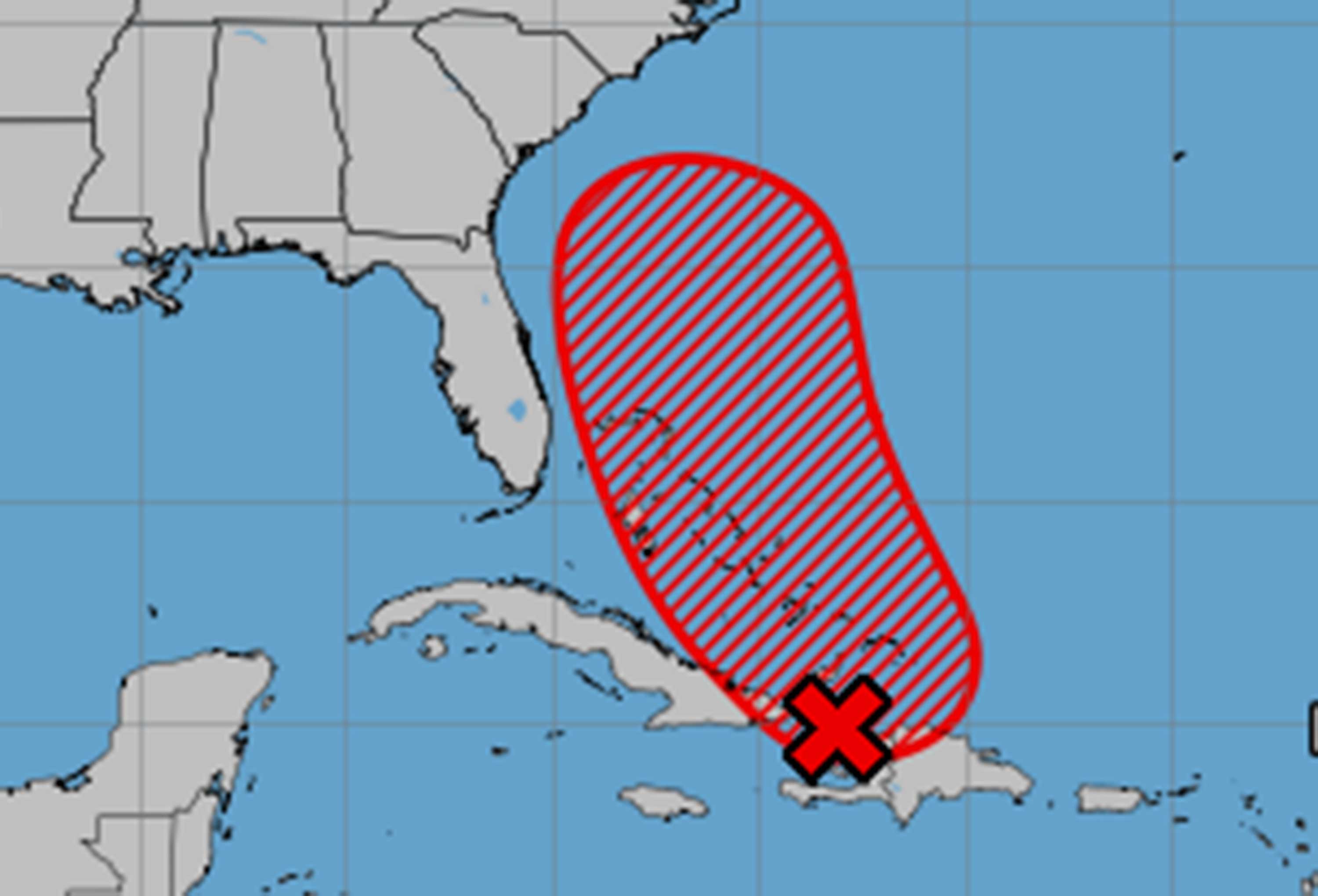 La perspectiva tropical a partir de las 2 am viernes 26 de septiembre de 2025. (NHC)