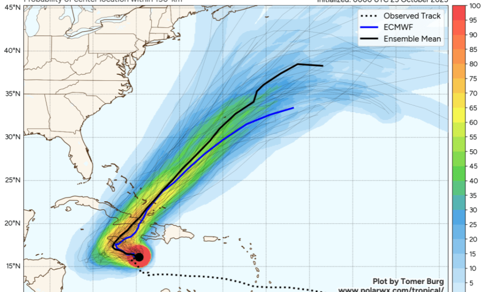 Mapa: ¿El huracán Melissa llegará a Florida? Aquí están los últimos modelos de seguimiento.