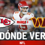 Chiefs vs Commanders: Dnde ver el partido de NFL hoy y a qu hora juega el equipo de Kansas