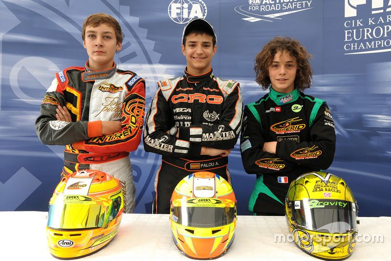 George Russell, Alex Palou, Dorian Boccolacci