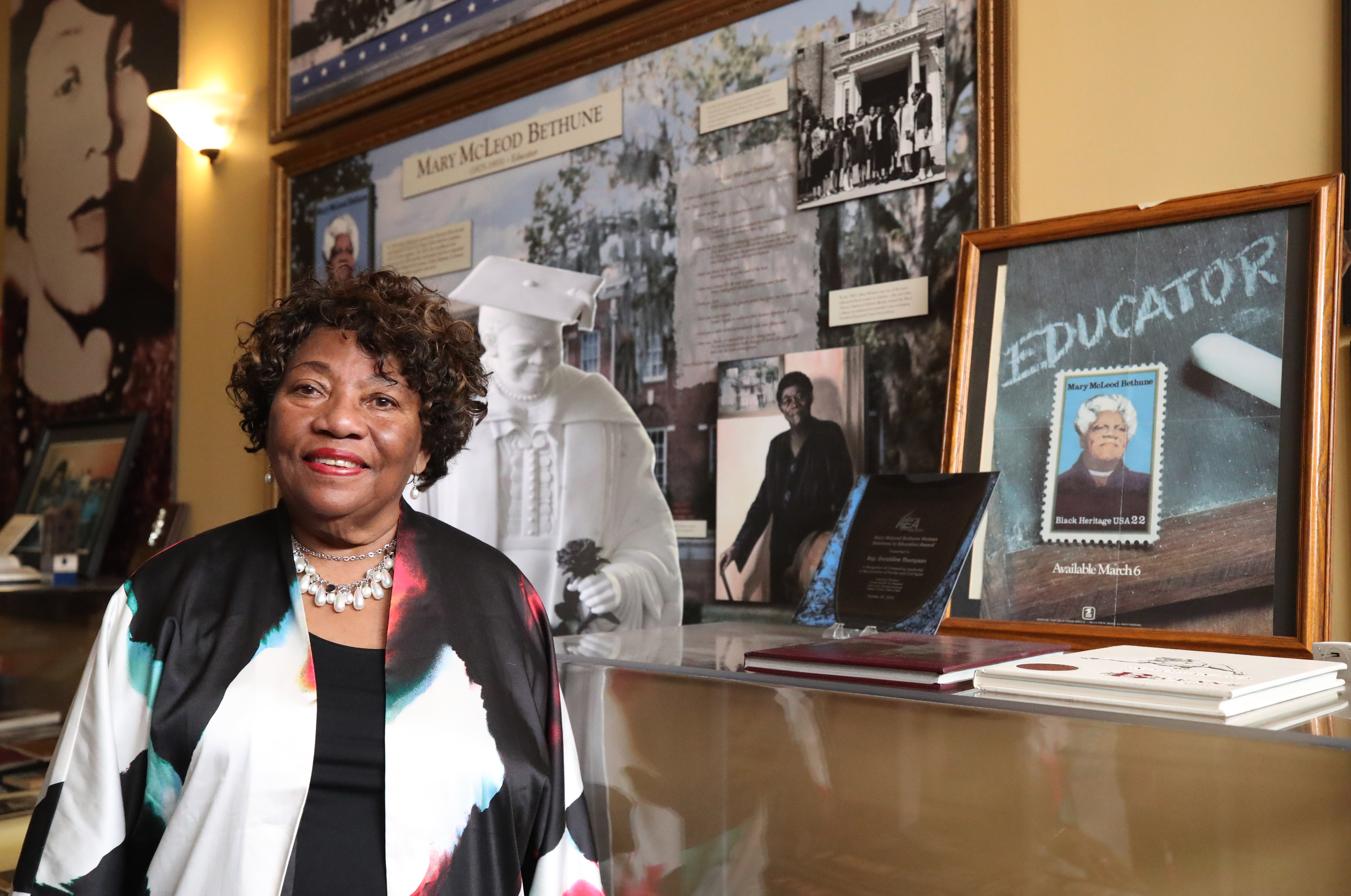 La senadora estatal Geraldine Thompson en el Wells'Built Museum en Orlando el 14 de mayo de 2024. (Ricardo Ramirez Buxeda/ Orlando Sentinel)