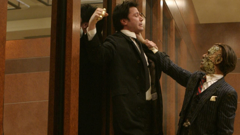 He visto ‘Constantine’ 20 veces y nunca me había fijado en que en este momento exacto predice lo que va a pasar justo después