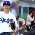 Heung-Min Son festeja la victoria de Dodgers junto a sus compañeros de LAFC