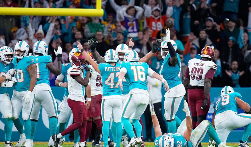 Resumen NFL Commanders vs Dolphins: Miami hace historia en Madrid en el Santiago Bernabu