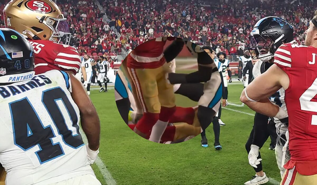 Un vil golpe bajo desata la pelea entre 49ers y Panthers