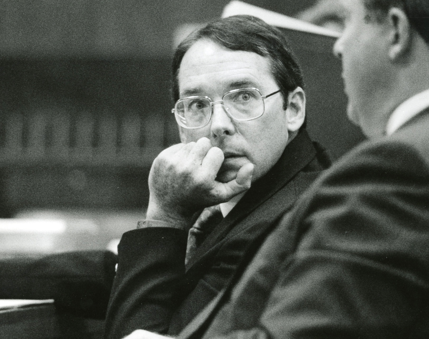 Tommy Zeigler en el tribunal en 1989 durante una audiencia de nueva sentencia. Zeigler fue condenado a muerte por el asesinato de cuatro personas en 1975. (Archivo Orlando Sentinel)