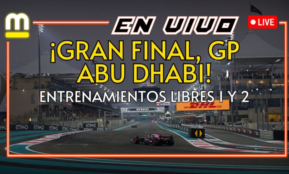 F1 EN VIVO: la FP1 del Gran Premio de Abu Dhabi de F1 2025