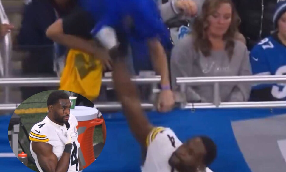 Escndalo en la NFL! D.K. Metcalf da puetazo a fan en el Steelers vs. Lions