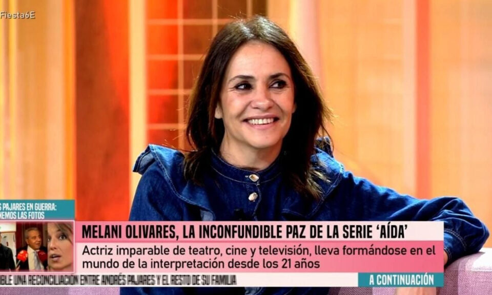 Melani Olivares terminó de grabar ‘Aída’ y al lunes siguiente empezó un ‘thriller’ «pero cobrando muchísimo menos»