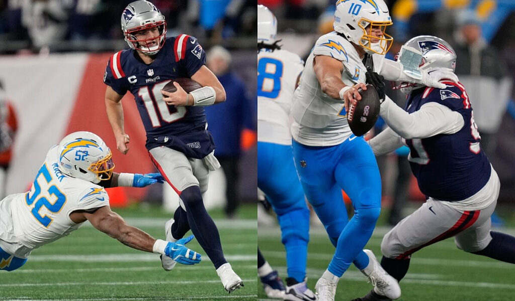 Resumen Patriots vs Chargers: Gran debut de Drake Maye en playoffs hace soar a fans de New England con el Super Bowl