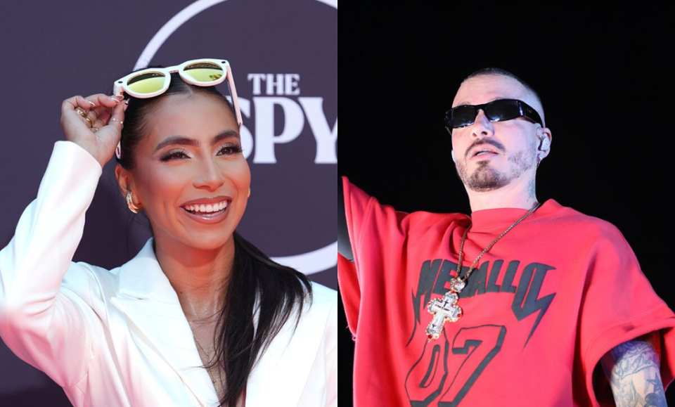 J Balvin y Diana Flores unen fuerzas en flag football previo al Super Bowl