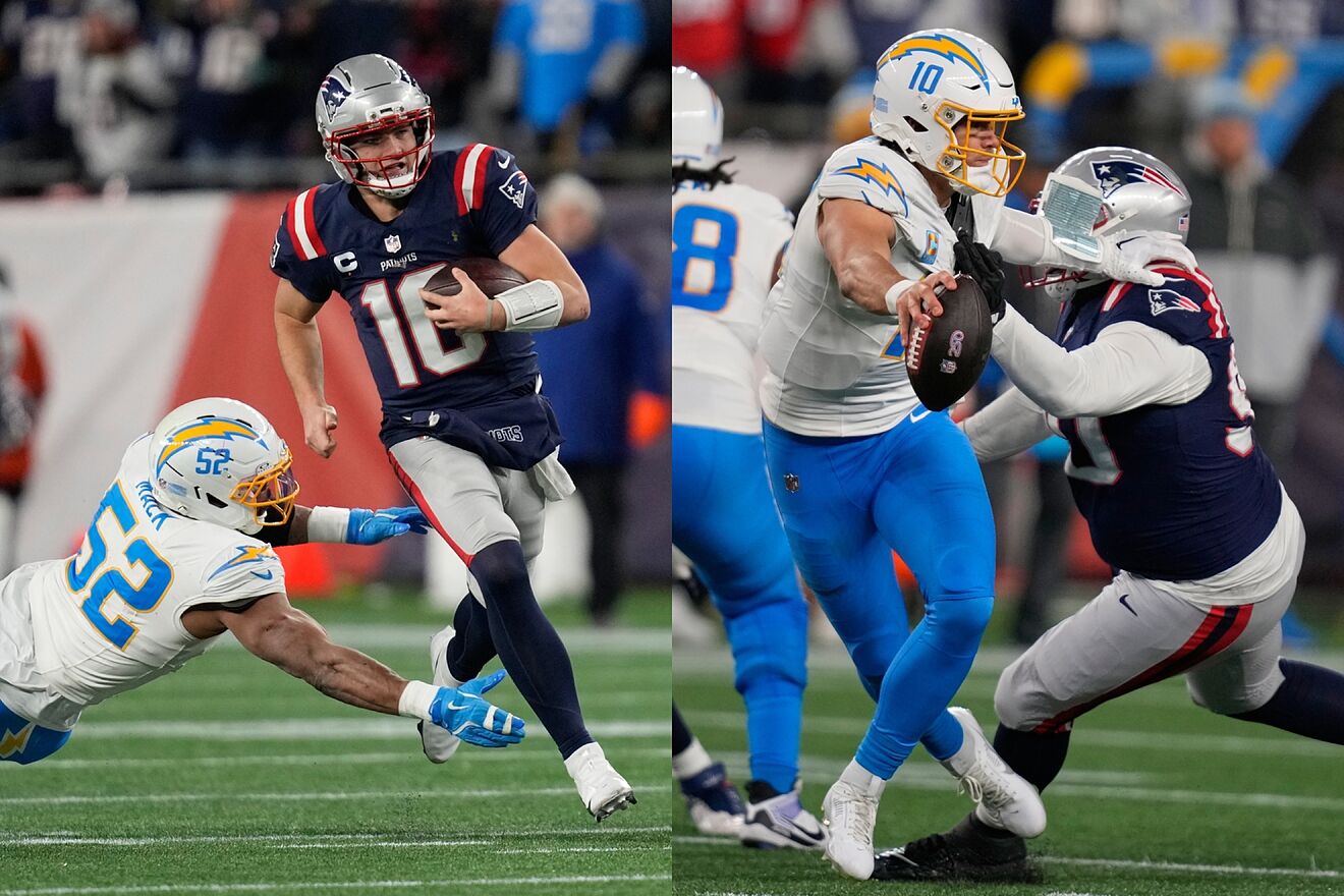 Resumen Patriots vs Chargers: Gran debut de Drake Maye en playoffs hace soar a fans de New England con el Super Bowl