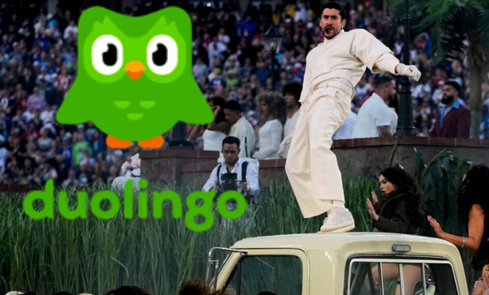 Efecto Super Bowl y Bad Bunny: Duolingo registra 35% de incremento en lecciones de espaol
