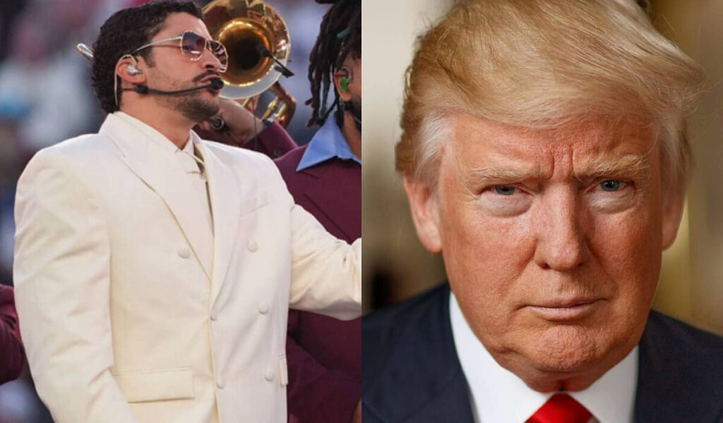 «Cachetada en la cara a nuestro pas» Trump ataca a Bad Bunny y NFL por su medio tiempo