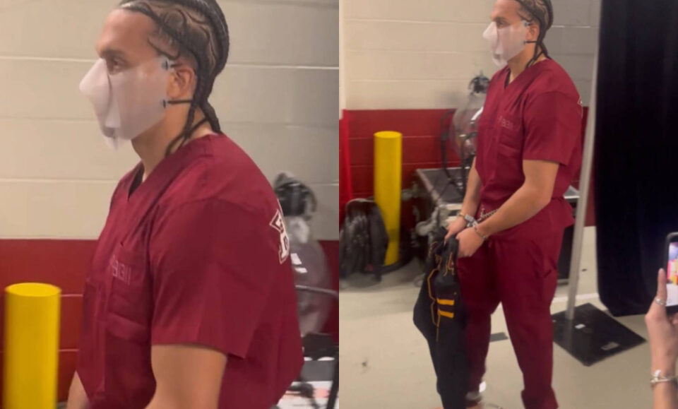 Quin es Mack Hollins? Jugador entra esposado y descalzo al Super Bowl 2026 entre Patriots y Seahawks