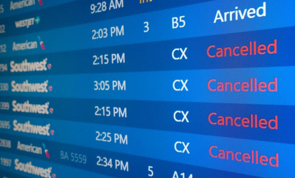 Las cancelaciones se acumulan en Orlando y otros aeropuertos de Florida debido a las tormentas del noreste