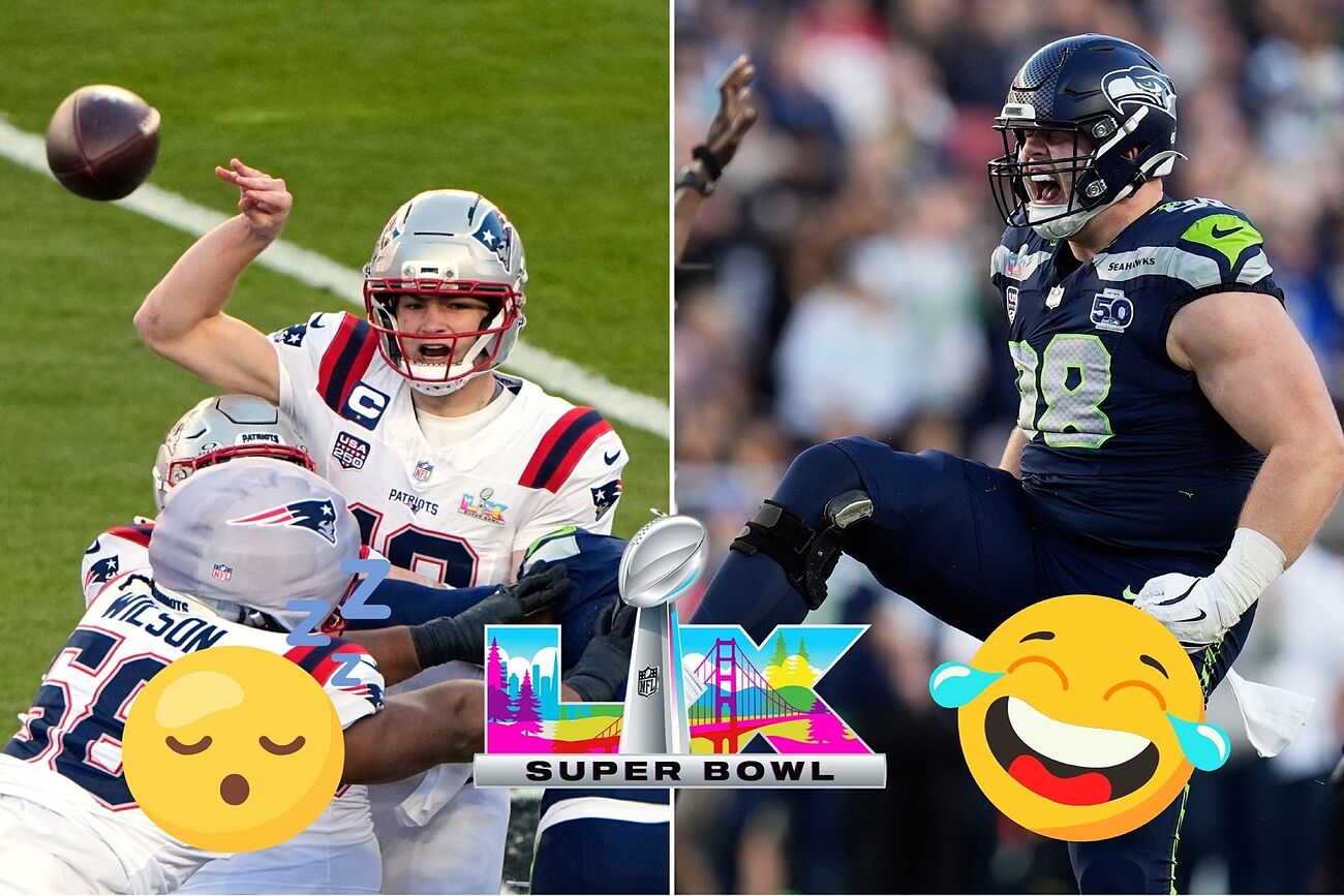 Las redes sociales no perdonaron el Super Bowl LX