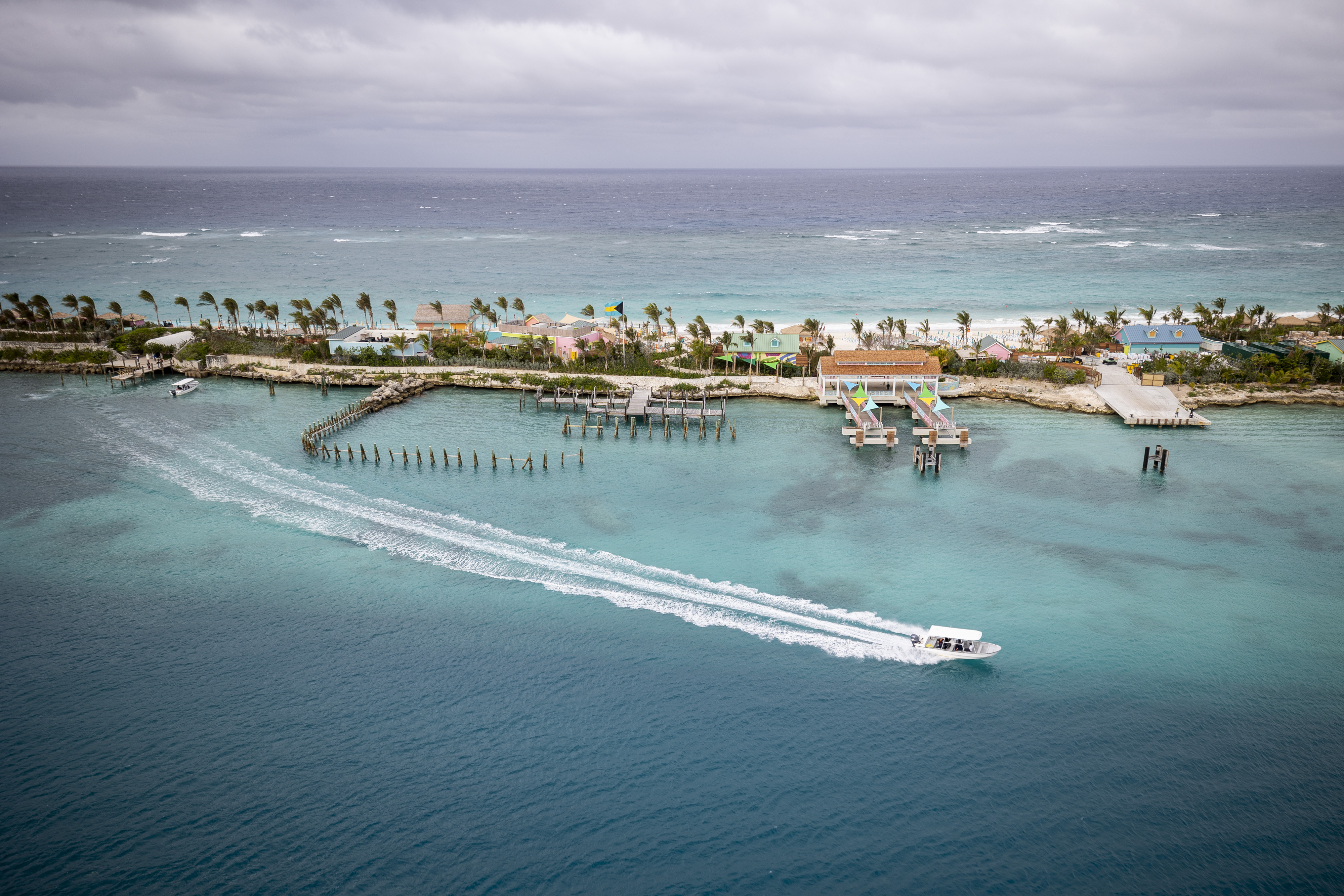El Royal Beach Club Paradise Island tiene 17 acres de propiedad privada frente al mar para que los huéspedes disfruten en Nassau el 21 de enero de 2026. (Patrick Connolly/Orlando Sentinel)