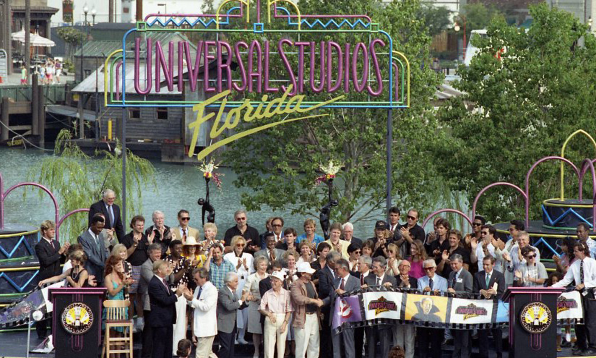 Gran inauguración de Universal Studios el 7 de junio de 1990. (Archivo Orlando Sentinel)