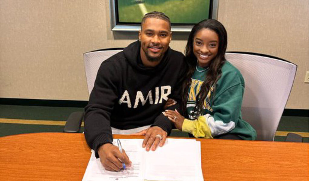Jonathan Owens, esposo de Simone Biles firma con Green Bay Packers