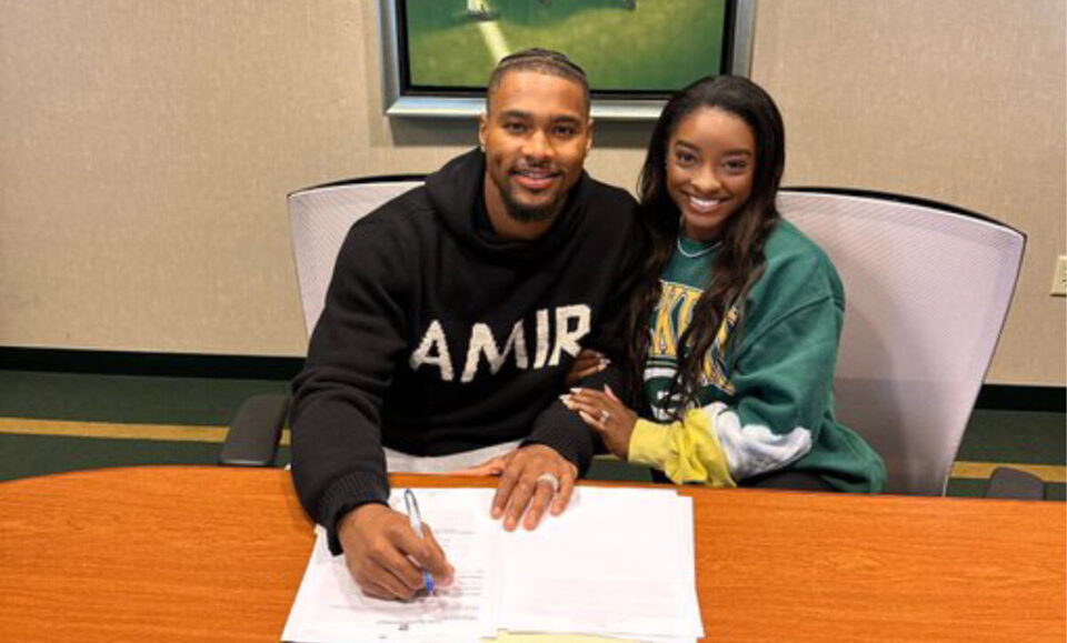 Jonathan Owens, esposo de Simone Biles firma con Green Bay Packers