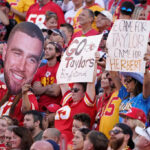 Las estadsticas de Travis Kelce con Taylor Swift en el estadio son de otro planeta