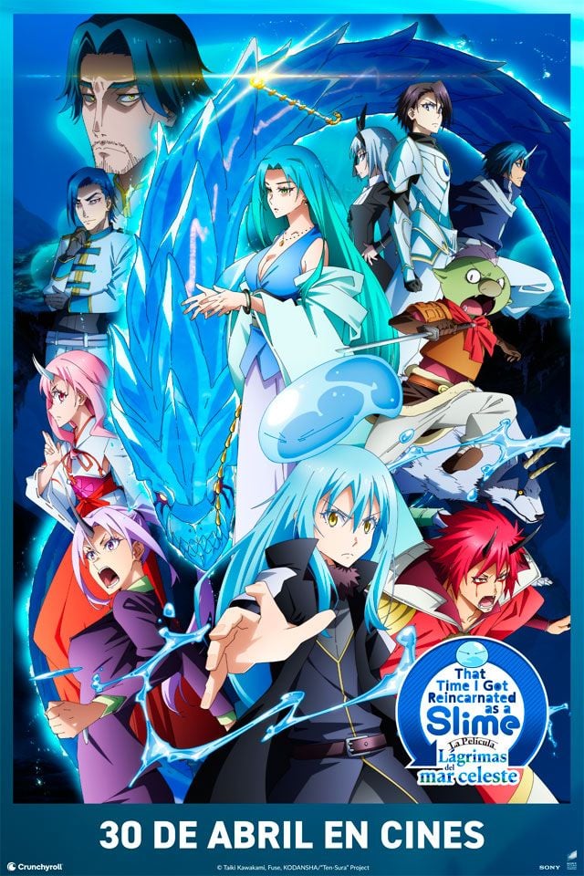 Póster de That Time I Got Reincarnated as A Slime – La película: Lágrimas del Mar Celeste