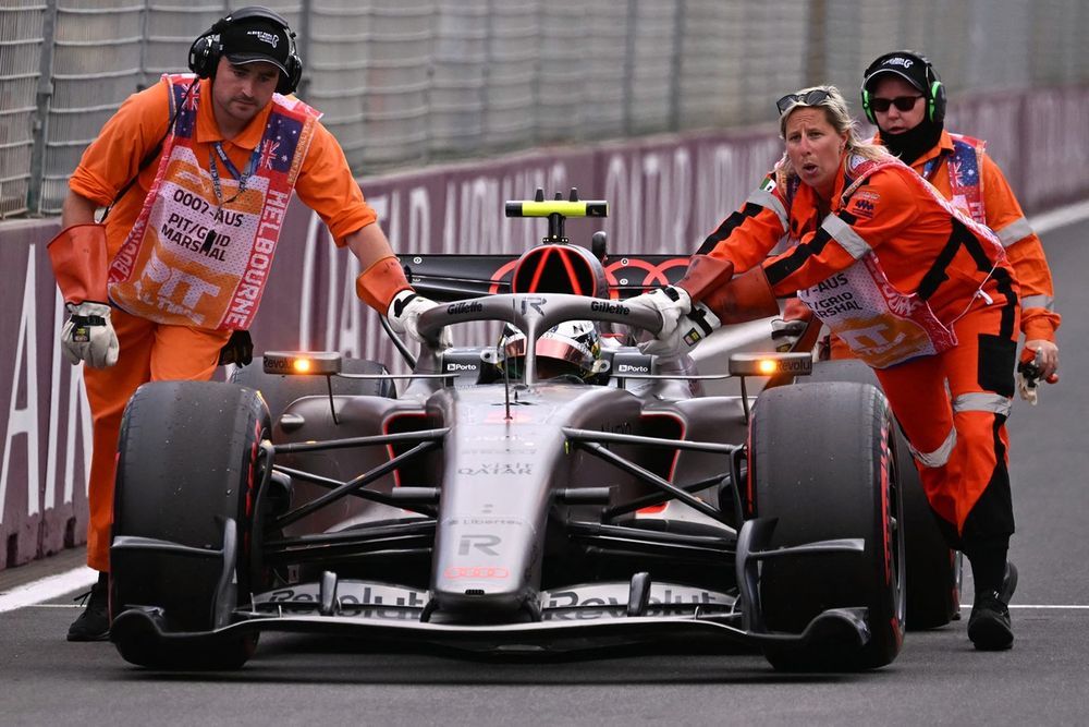 Gabriel Bortoleto fue víctima de un incidente técnico al final de la Q2 y no pudo disputar la Q3.