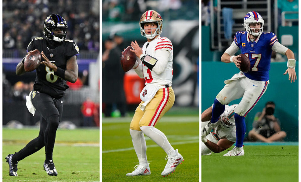 Lamar Jackson, Brock Purdy y Josh Allen encabezan candidatos al MVP de la NFL