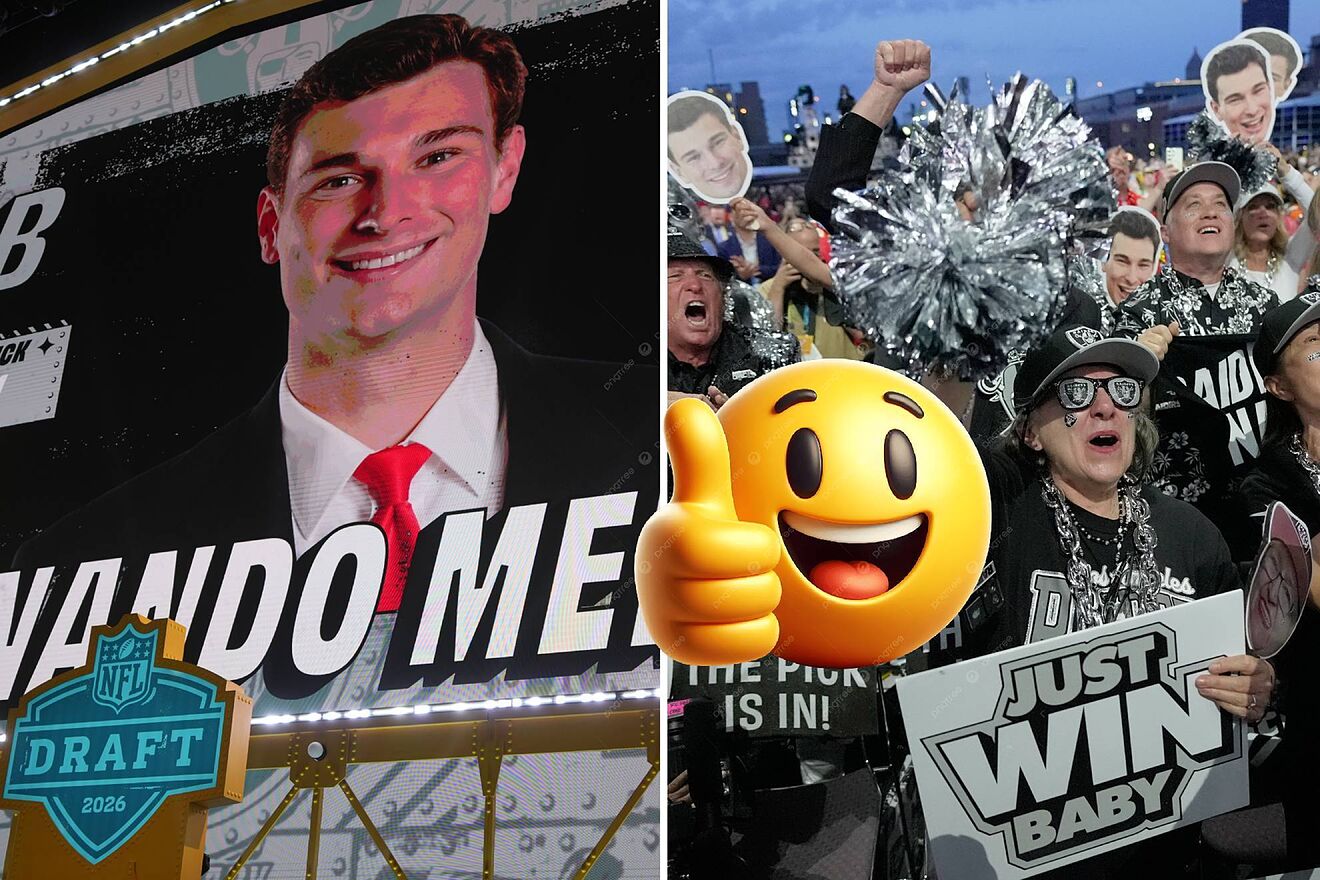 Fernando Mendoza fue elegido #1 global por los Raiders.