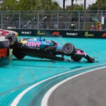 VIDEO: El coche de Gasly sale volando por los aires en Miami tras un choque con Lawson
