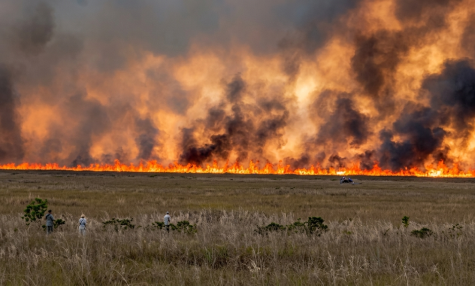 Incendios forestales consumen más de 5,000 acres en los Everglades y cubren de humo el sur de Florida