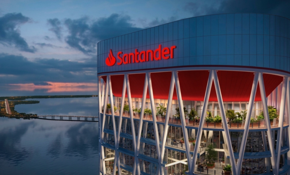 Santander levanta su nueva torre corporativa en el corazón financiero de Miami