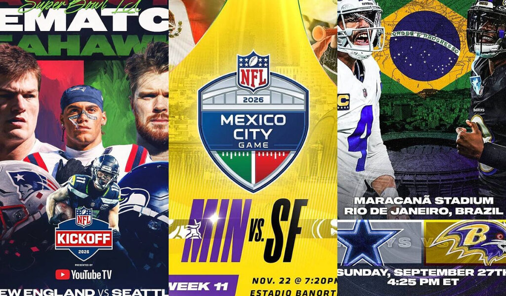 Cowboys, Steelers, 49ers y ms: Los juegos de la NFL que no te puedes perder en 2026