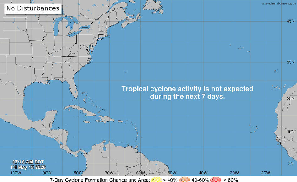 El Centro Nacional de Huracanes comienza a realizar pronósticos regulares de perspectivas tropicales antes del inicio de la temporada