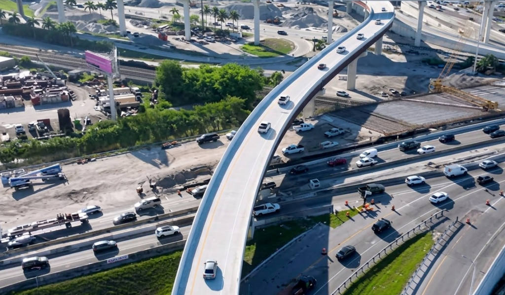 Alivio vial: abrió la nueva rampa directa de la Palmetto a la I-95