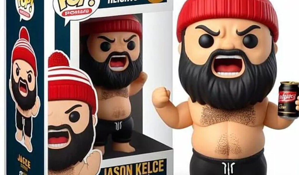 Versin Funko Pop de Jason Kelce hecha con IA se vuelve popular y los fans quieren se haga realidad