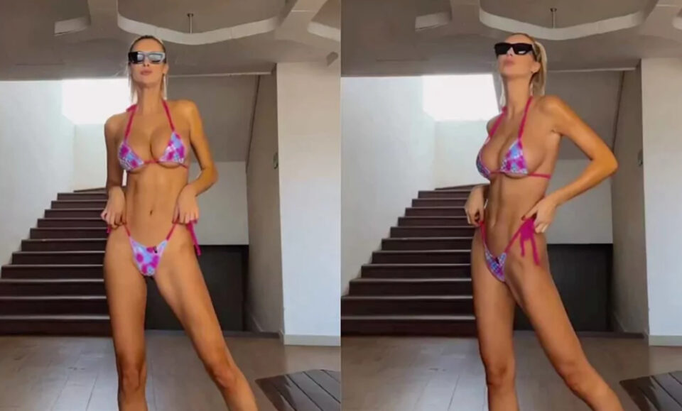 Admiradora #1 de Tom Brady y su contundente mensaje con un bikini ajustado: «Soy demasiado sexy»